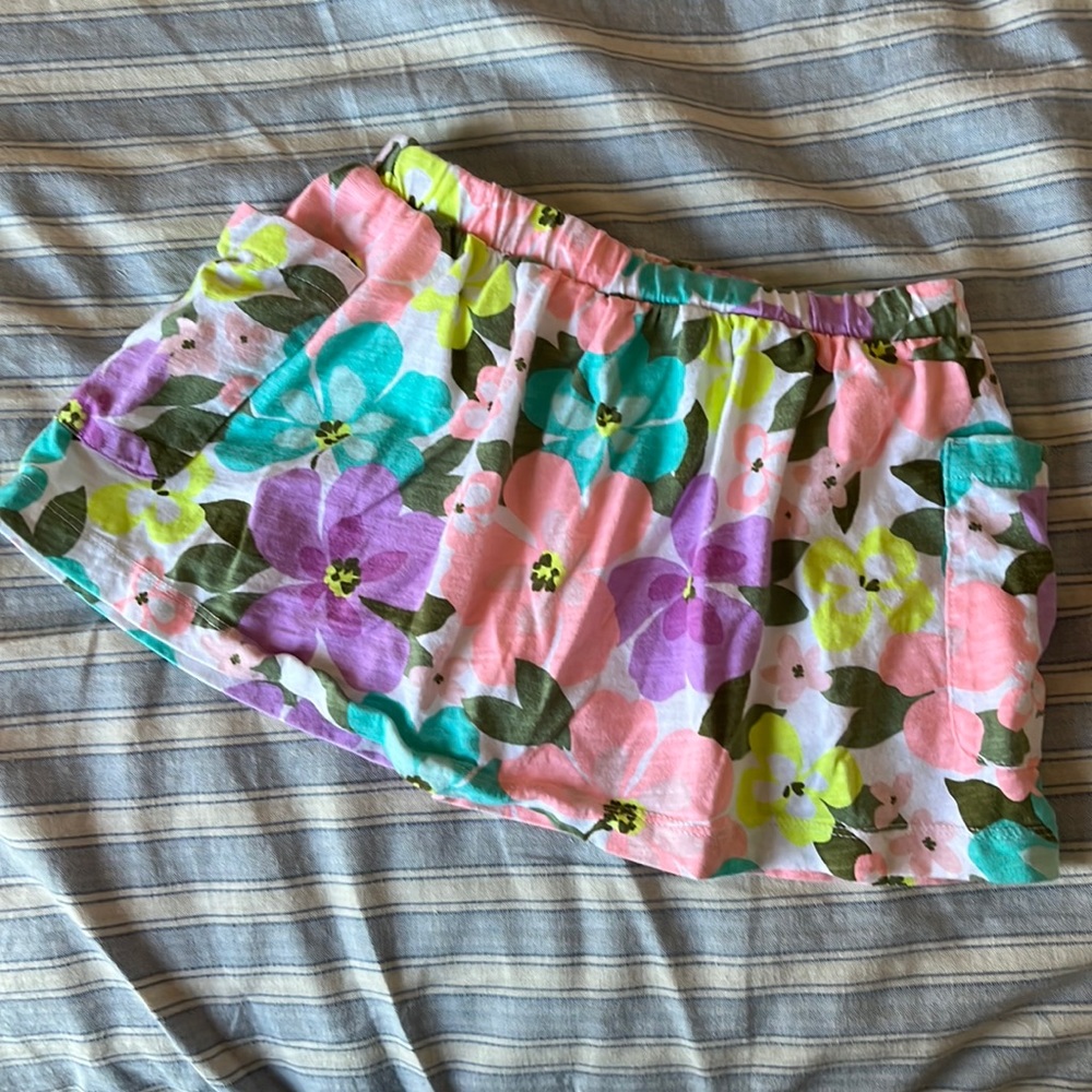 Carters floral skirt with built in shorts size 2T